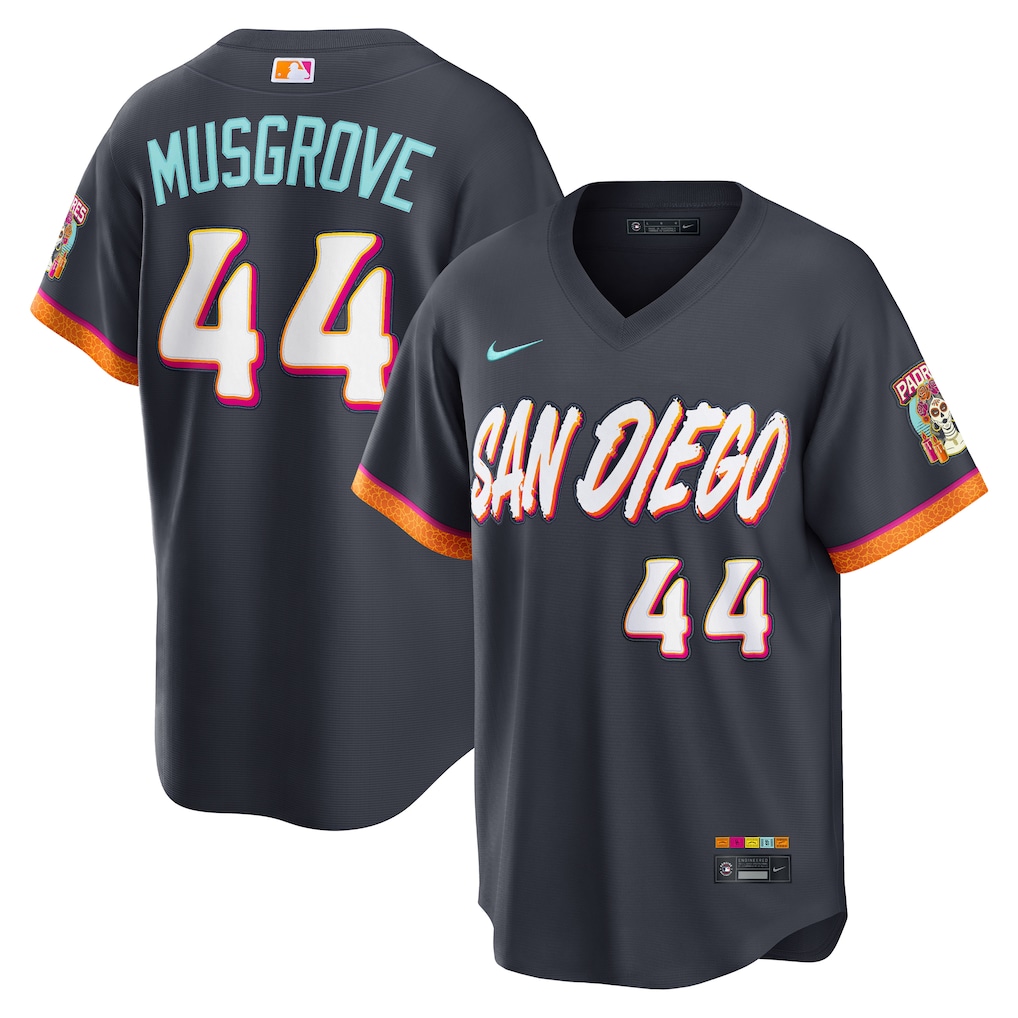 Men San Diego Padres #44 Joe Musgrove Nike Obsidian 2026 City Connect Stadium Jersey